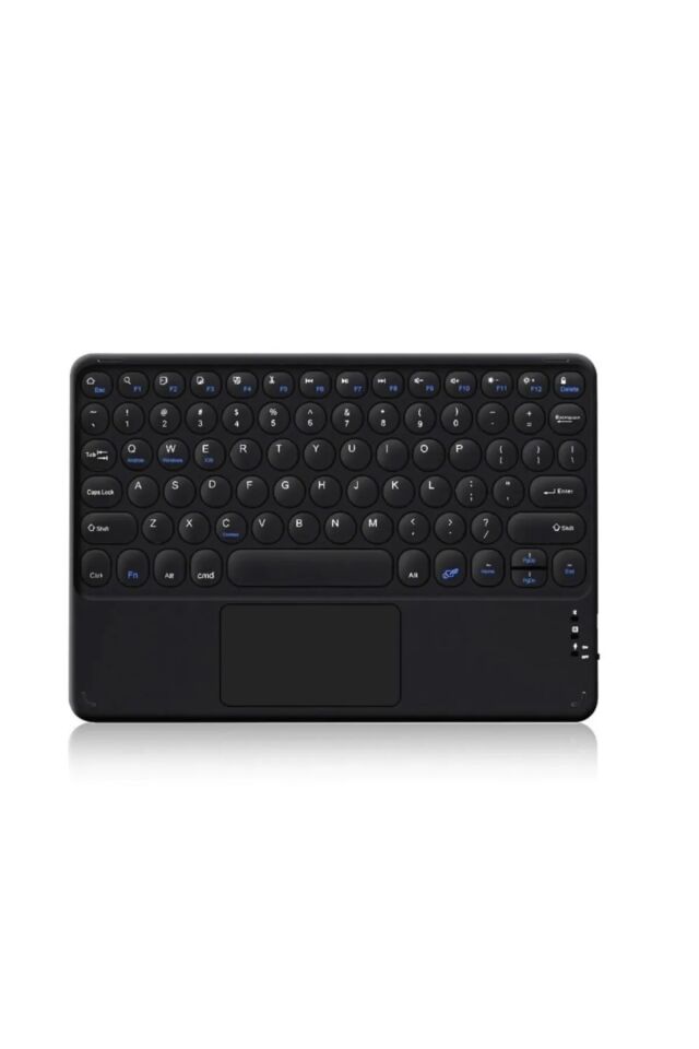 Tüm Cihazlara Uyumlu Akıllı Taşınabilir Şarj Edilebilir Kablosuz Bluetooth Klavye Mause Pad