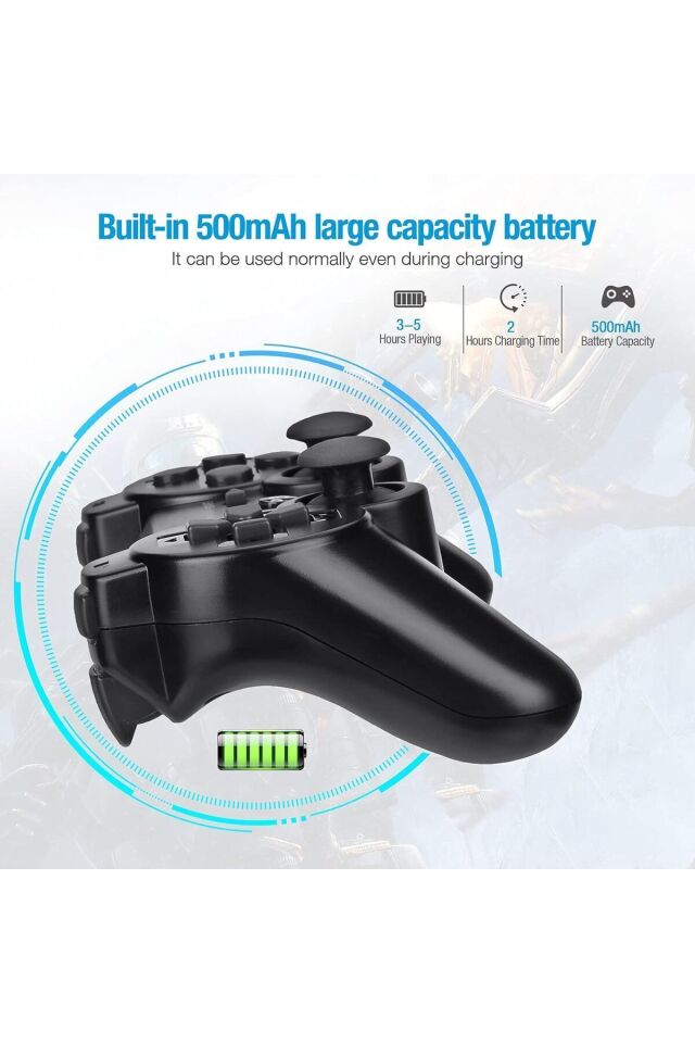 Ps3 Kablosuz Analog Oyun Kolu Dualshock Oyuncu Konsol Wireless Joystick Double Kumanda