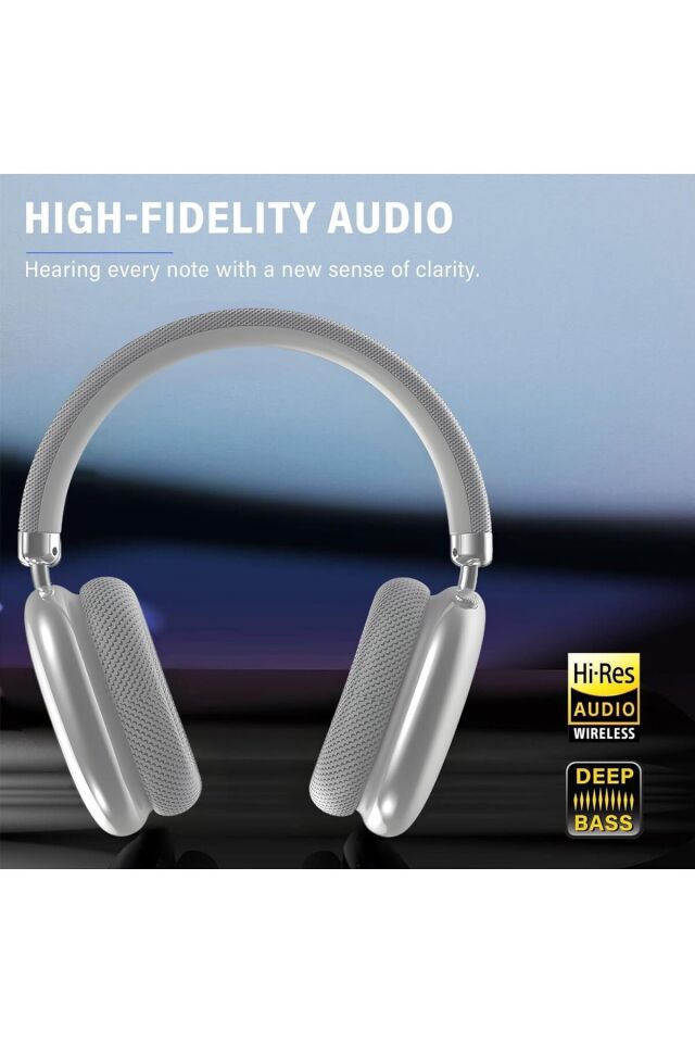 P9 Air Pro Max Uyumlu Kablosuz Kulak Üstü Bluetooth Kulaklık Kılıfılı