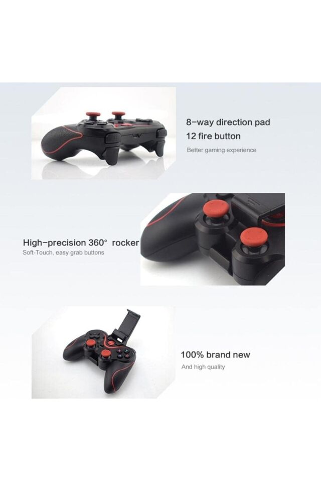 X3 PUBG Kablosuz Standlı Gamepad Telefon Standlı Android, PC, PS3 Uyumlu