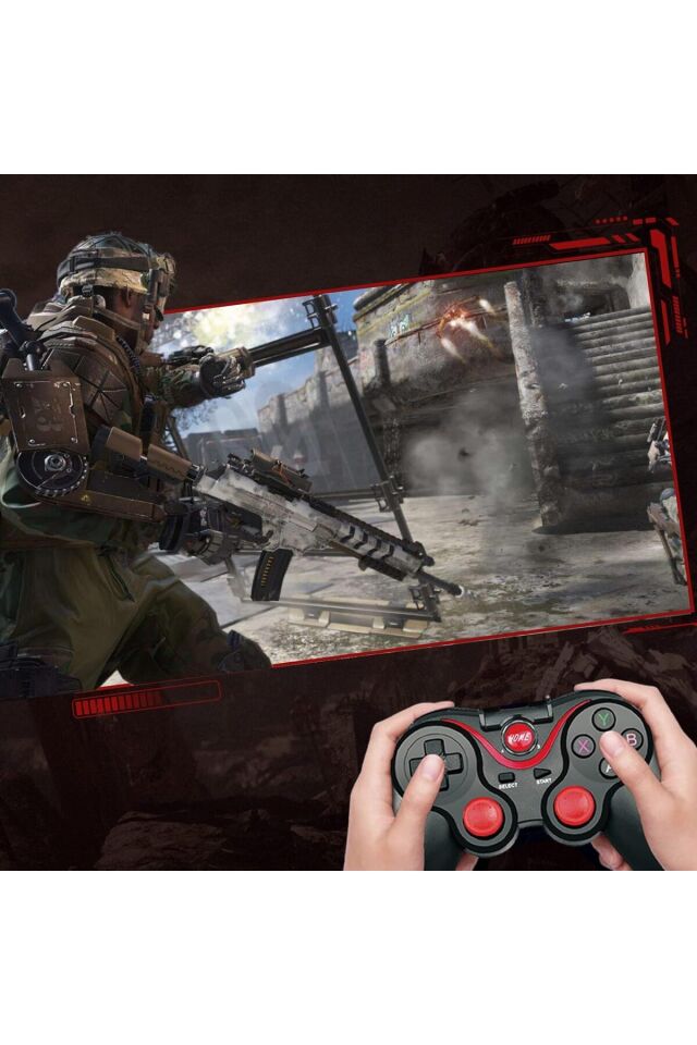X3 PUBG Kablosuz Standlı Gamepad Telefon Standlı Android, PC, PS3 Uyumlu