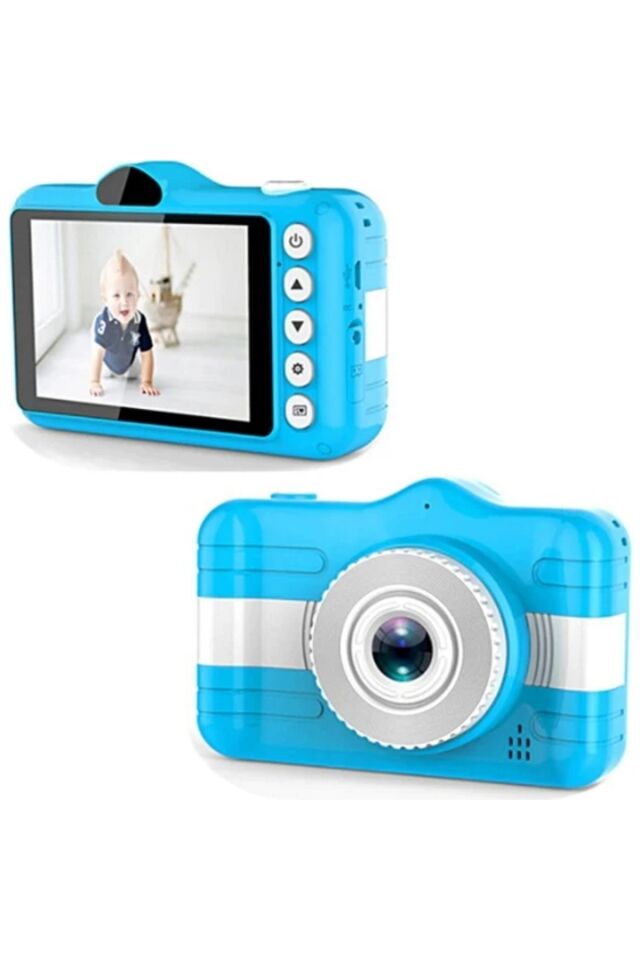 Çocuk Fotoğraf Makinesi 3.5 Inç 80w Hd Çift Lens Selfie Kamera