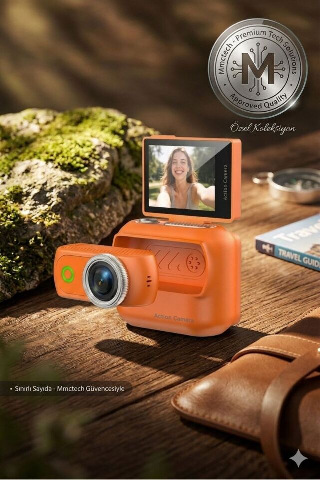 1080P Dijital Video Kamera 32GB Dijital Vlog Boyun Askılık Fotoğraf Makinesi Türkçe Yeni Ürün