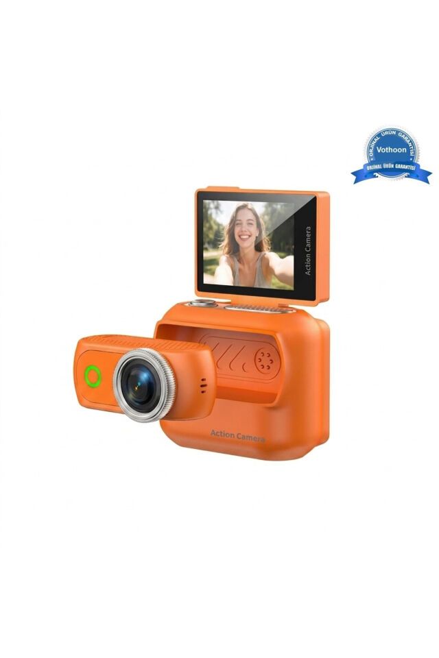 1080P Dijital Video Kamera 32GB Dijital Vlog Boyun Askılık Fotoğraf Makinesi Türkçe Yeni Ürün