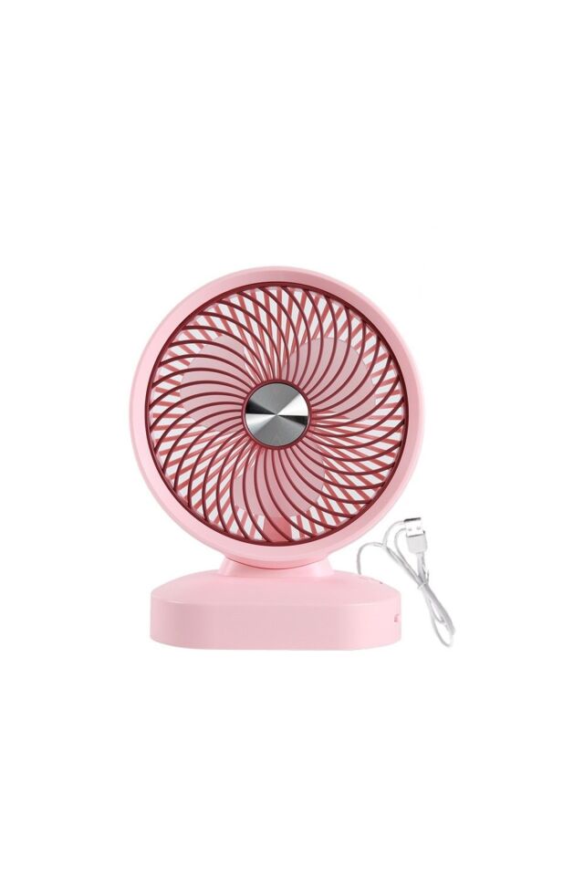 Masaüstü Fan Büyük Masaüstü 8 Inç USB Rüzgar 3 Kademeli Işıklı Sessiz Ofis Elektrikli Fan